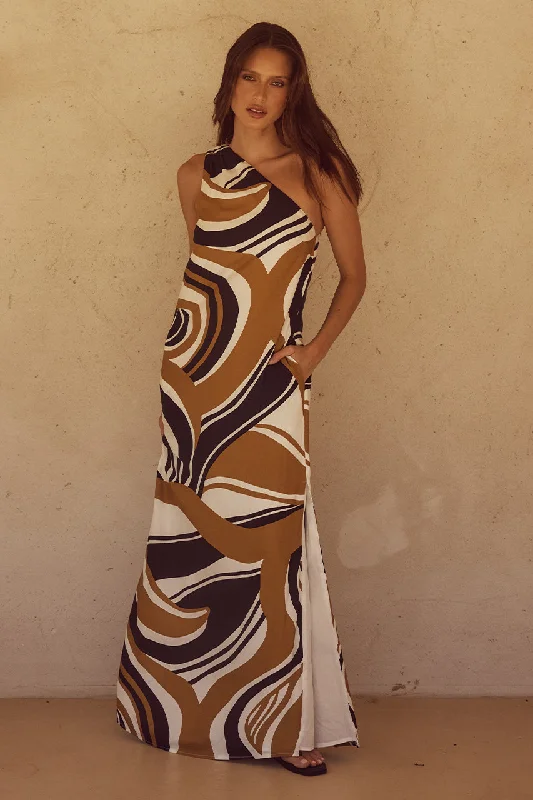Comfortable Outfits KATIKA MAXI DRESS - PANTINA CARAMEL