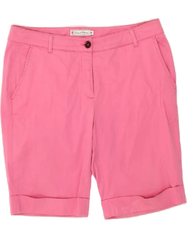 Diamond Series CONTE OF FLORENCE Womens Chino Shorts IT 48 XL W36 Pink Cotton