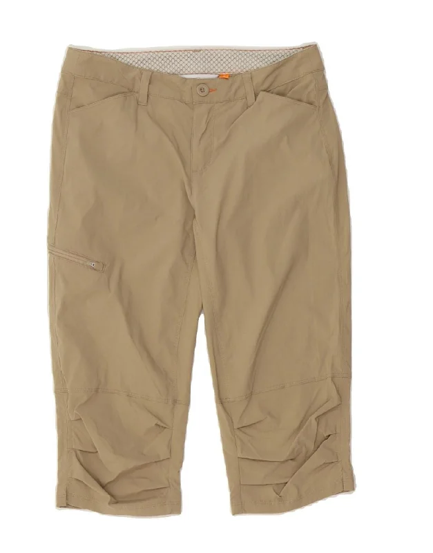 Thin Design ORVIS Womens Bermuda Shorts UK 4 XS W30  Beige Nylon