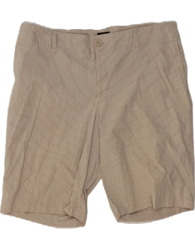 Celebrity Style MOSSIMO Womens Chino Shorts US 20 3XL W40  Grey Pinstripe Cotton