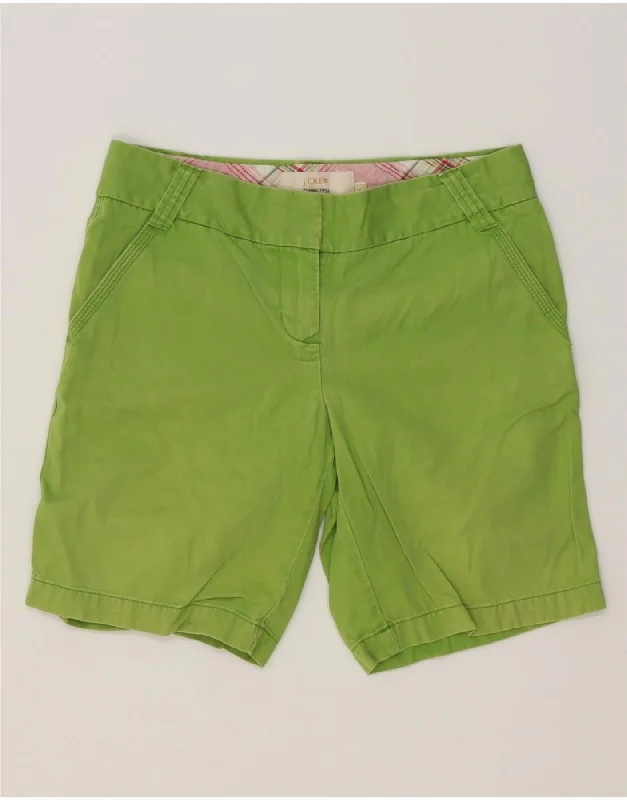 High-quality Fabrics J. CREW Womens City Fit Chino Shorts US 4 Small W30  Green Cotton